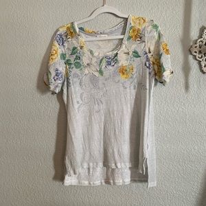 Anthropologie - Meadow Rue - Beach Blossom Tee